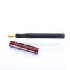 Wet and Wise Dark Red Ripple Modest Fountain Pen