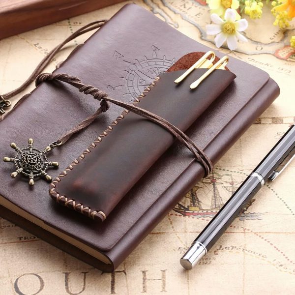 genuine leather pen pouch